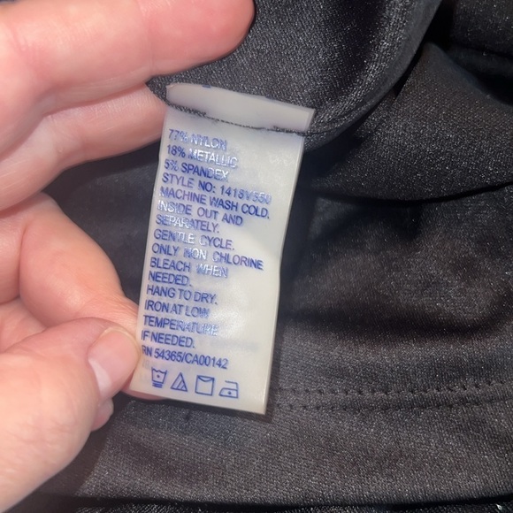 Peter Nygard Black Metallic Missy Cocktail Dress Size 16 NWT - Picture 6 of 6